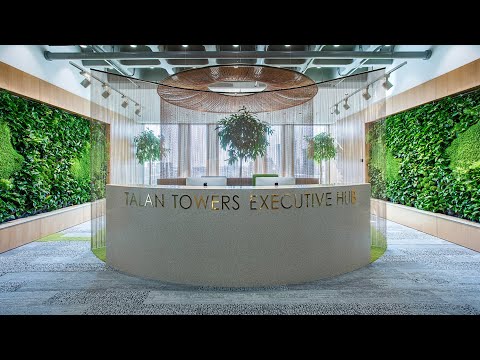 Видео: Бесконтактный обзорный тур по офисному пространству Talan Towers Executive Hub