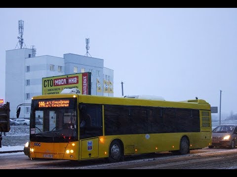 Видео: Автобус Минска МАЗ-203,гос.№ АС 1736-7, марш.11 (21.01.2019)