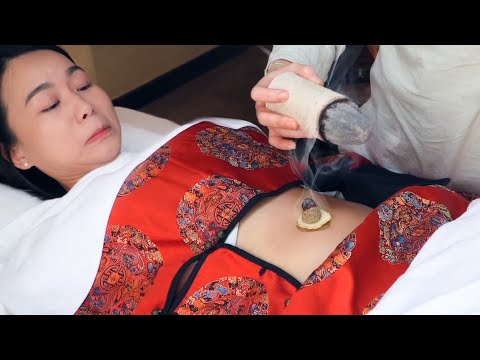 Видео: ASMR массаж-термопроцедура "сукдым" пупка