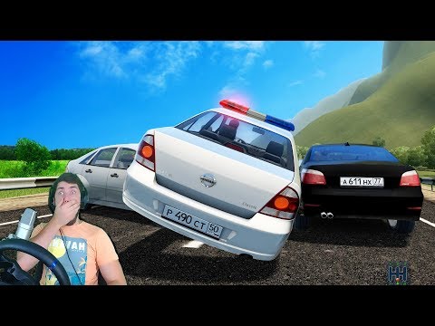 Видео: ПОЛИЦЕЙСКИЙ ПАТРУЛЬ в CITY CAR DRIVING + РУЛЬ