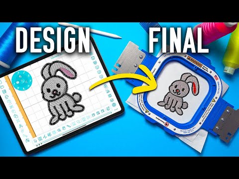 Видео: Как нарисовать, оцифровать и вышить дизайн на iPad