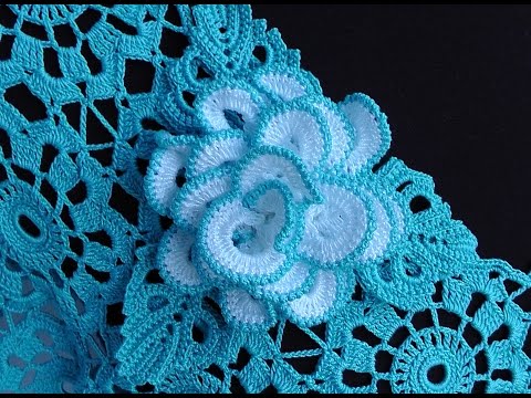 Видео: Как связать РОЗОЧКУ брошку. Вяжем розу крючком. How to crochet a rose motif.  Crochet Rose Brooch