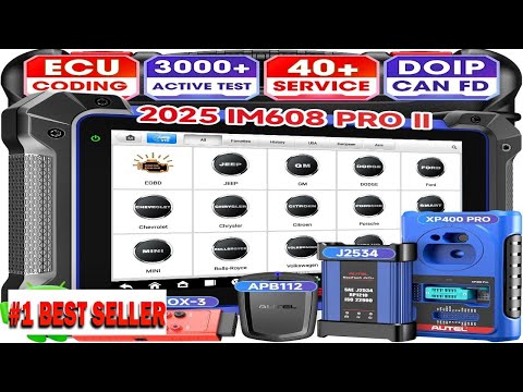 Видео: Инструмент для программирования сканера Autel MaxiIM IM608 PRO 2, версия 2025 (IM508S) - B08PDMD8ZT