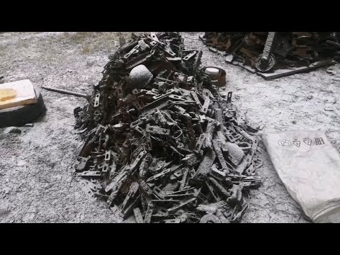 Видео: Сдали транспортерную ленту,не плохой результат за пол дня.Трактора на металлоприемке.