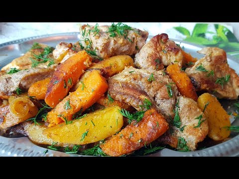 Видео: Жаркое с тыквой, цыганка готовит. Мясо с тыквой и картошкой. Gipsy cuisine.🥩🥔🍖