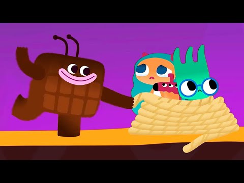 Видео: Профитролли - Ум и Хрум - Вкусные приключения двух монстриков - новый мультфильм для детей