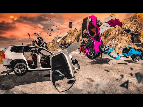 Видео: СМЕРТЕЛЬНЫЙ СКОЛЬЗКИЙ СПУСК! КТО ОСТАНЕТСЯ В ЖИВЫХ?! (BEAM NG DRIVE)