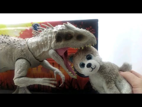 Видео: Индоминус Рекс и щенок Митя!  Обзор игрушки Мир Юрского периода  Indominus Rex Jurassic World GCT95