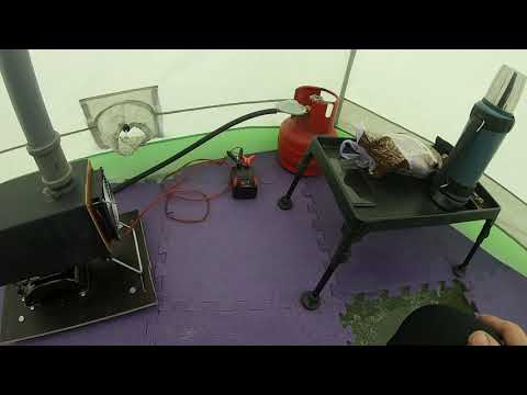 Видео: Топовый теплообменник в палатку для зимней рыбалки.