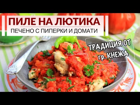 Видео: Пиле на лютика е  уникален начин на приготвяне защото е изпечено пиле с чушки и домати