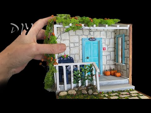 Видео: Создание прекрасного миниатюрного дома мечты - DIY DIORAMA