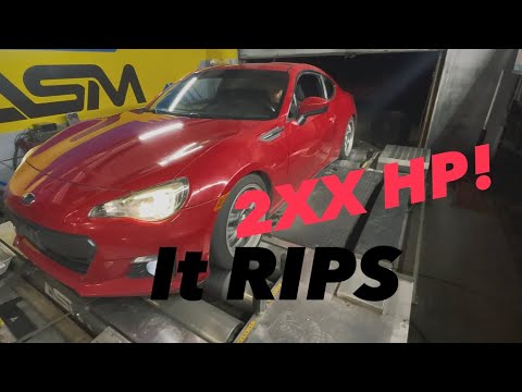 Видео: Результаты динамометрического испытания двигателя BRZ GT86 объемом 2.4 л с коротким блоком!