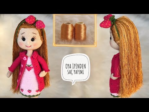 Видео: Как сделать волосы Amigurumi из нейлоновой пряжи! Так реалистично 😍