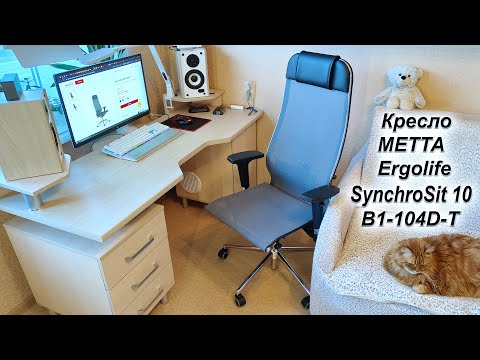 Видео: Кресло МЕТТА Ergolife SynchroSit 10 B1-104D-T во всех подробностях...