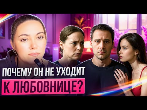 Видео: 6 реальных причин, почему он НЕ уходит к любовнице. Психолог о мужской логике в изменах