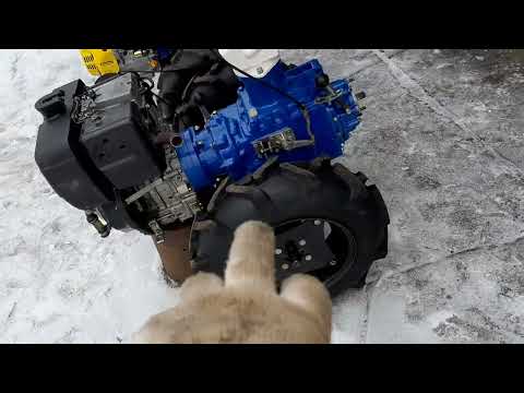 Видео: Мотоблок МБ-90 с новыми ДВС.