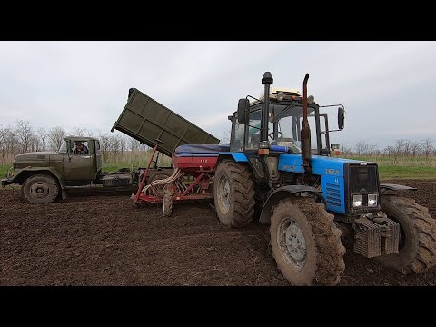 Видео: МТЗ 80 Полевая сварка Первый выезд в поле Посевная льна