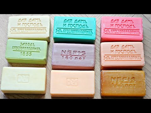 Видео: ASMR SOAP. 🤍🩵🩷Резка сухого мыла. Satisfying video🤍🩵🩷