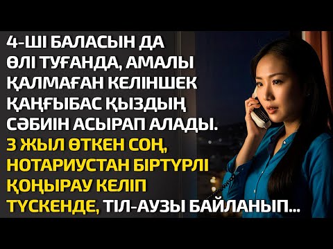 Видео: 4-ШІ БАЛАСЫН ДА ӨЛІ ТУҒАНДА, АМАЛЫ ҚАЛМАҒАН КЕЛІНШЕК ҚАҢҒЫБАС ҚЫЗДЫҢ СӘБИІН АСЫРАП. ӘСЕРЛІ ӘҢГІМЕ