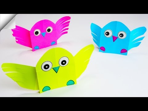Видео: DIY бумаги игрушки | легкая бумажная птиц