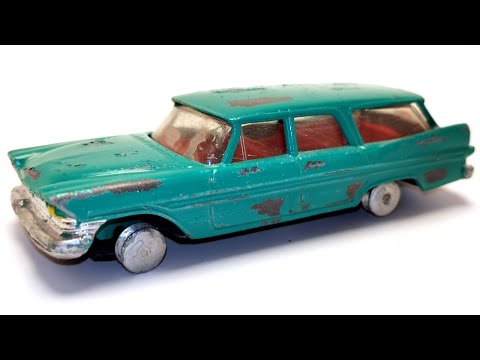 Видео: Реставрация корги Plymouth Sports Suburban Station Wagon № 219. Литая модель игрушки.