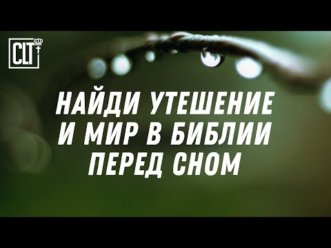 Видео: Ободряющие и мотивирующие стихи из Библии для вечернего прослушивания #Библия #ПокойПередСном