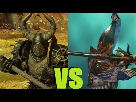Видео: Избранные Нургла(тяжелое оружие) vs Мастера меча: Total War Warhammer 3. тесты юнитов v 2.1.0