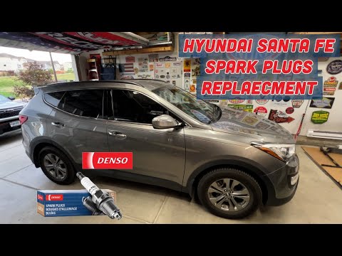 Видео: Инструкция по замене свечей зажигания Hyundai Santa Fe 2.4L