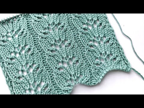Видео: Лёгкий эффектный ажурный узор спицами 🌼 Справятся даже начинающие