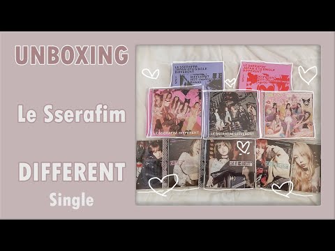 Видео: Распаковка LE SSERAFIM DIFFERENT японского альбома ВСЕ версии и преимущества предзаказа!
