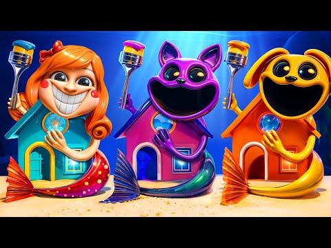 Видео: Секретный домик для русалок! КЭТНЭП vs ДОГДЕЙ vs ХОППИ vs БОББИ! Poppy Playtime 3