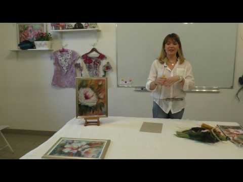 Видео: Мастер-класс по шерстяной акварели от Елены Сеченовой на Посиделках 26.03.2017