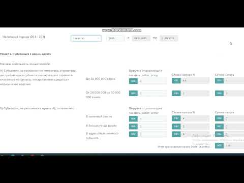 Видео: Единый налог, квартальный отчет торговля 0.5% ставка мисалында
