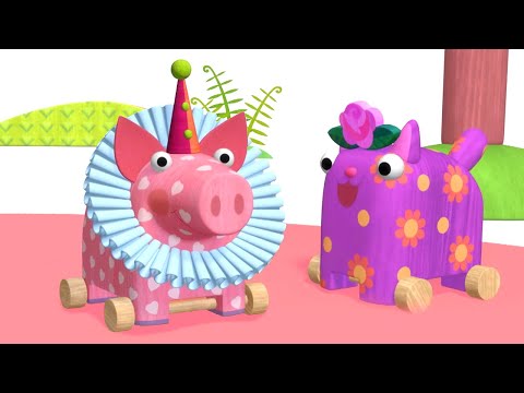 Видео: Деревяшки – Серия 28 – Цирк 🎪 | Новый развивающий познавательный мультик для малышей