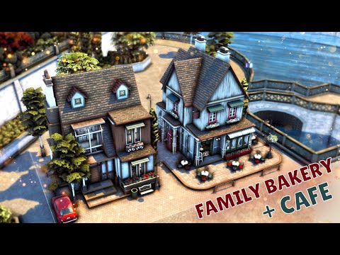 Видео: Семейная пекарня - кафе Симс 4 | Строительство | Family bakery - cafe The Sims 4 | NO CC