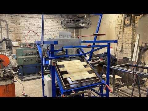 Видео: Вакуумная формовка пластика. Сделали станок для заказчика из Казахстана с рабочим столом 700х700 мм