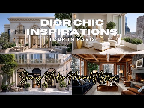 Видео: Потрясающий современный минималистичный интерьер в Париже с вдохновением от Dior Chic