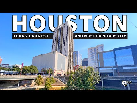Видео: Хьюстон, Техас, 4K - [Полное видео] Прогулка по центру крупнейшего и наиболее населенного города