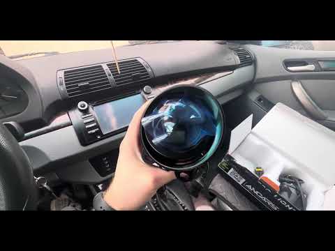 Видео: Реальное владение bmw Улучшаем свет на bmw x5 , ставим яркие птф . Замена блока света lcm на bmw e53