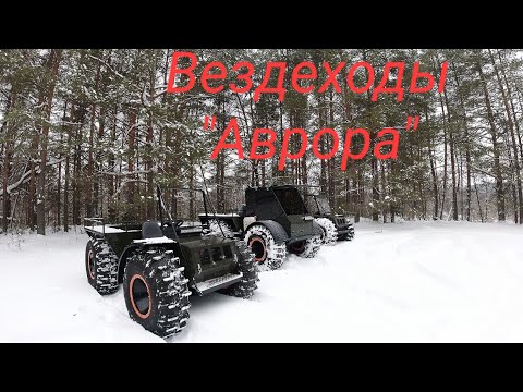 Видео: Вездеходы "Аврора". Снежные покатушки, тонкий лед!