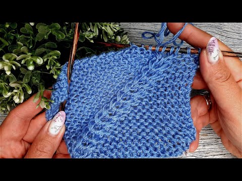 Видео: Красивый узор для реглана снизу вверх. Сочетаем основной узор с регланной линией