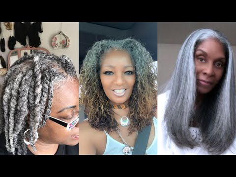 Видео: Стильные седые прически на конец месяца