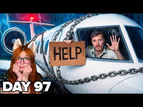 Видео: Выживи 100 Дней Взаперти В Частном Самолёте, Оставь Его Себе MrBeast ( Мистер Бист ) Реакция