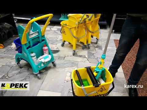 Видео: Уборочные тележки TTS