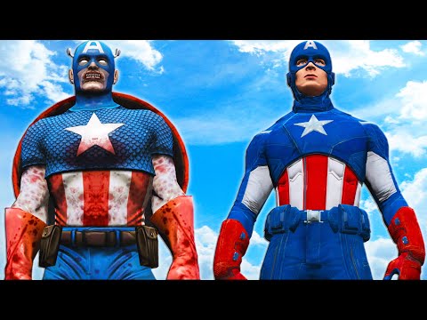 Видео: капитан америка против зомби капитан америка