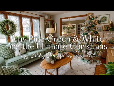 Видео: Почему сосново-зелёный и белый — лучшие рождественские цвета | Уютные идеи для праздничного декор...