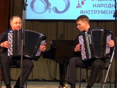 Видео: А.Шалаев. "Волжские припевки". Исп.Е.Петрусёв и Д.Буторин
