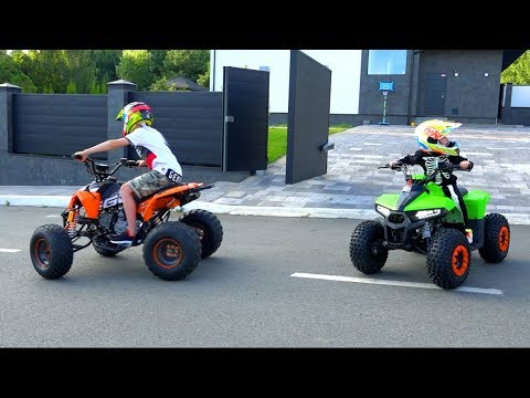 Видео: Катаемся на  ПЕРЕГОНКИ...ДРИФТИМ...У папы с мамой ЛЮБОВЬ.