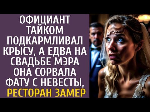 Видео: Официант тайком подкармливал крысу… А едва на свадьбе мэра она сорвала фату невесты, ресторан замер