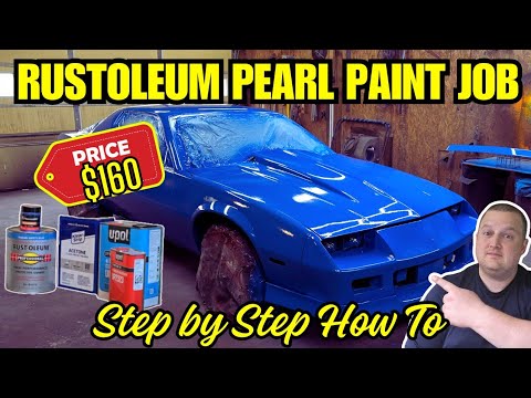 Видео: Работа по покраске Rustoleum Blue Pearl за 160 долларов — бюджетное обновление Camaro, часть 2 #r...